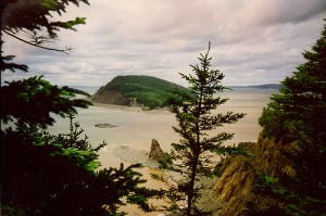 View of the Bay of Fundy from Five Islands.