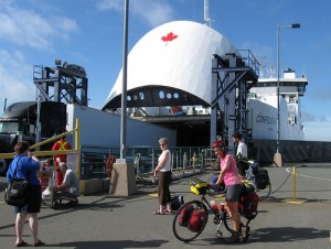 The ferry between PEI and Nova Scotia. It will take cars as well as bikes and pedestrians.