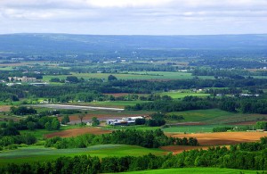 A stunning view from The Lookoff, on Route 358 near Blomidon in the Annapolis Valley.