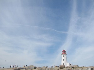 Big blue skies above Peggy's Cove. Big blue skies above Peggy's Cove.