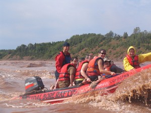 Riding the waves of the tidal bore is fun but wet! Riding the waves of the tidal bore is fun but wet!