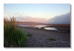 The beach at Parrsboro, perfect for rockhounding when the tide is out!