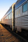 A VIA rail train in Nova Scotia