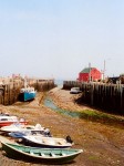 Halls Harbour at low tide.